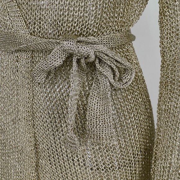 NEW! Gold Mesh Cover-up Dress - Picture 7 of 8